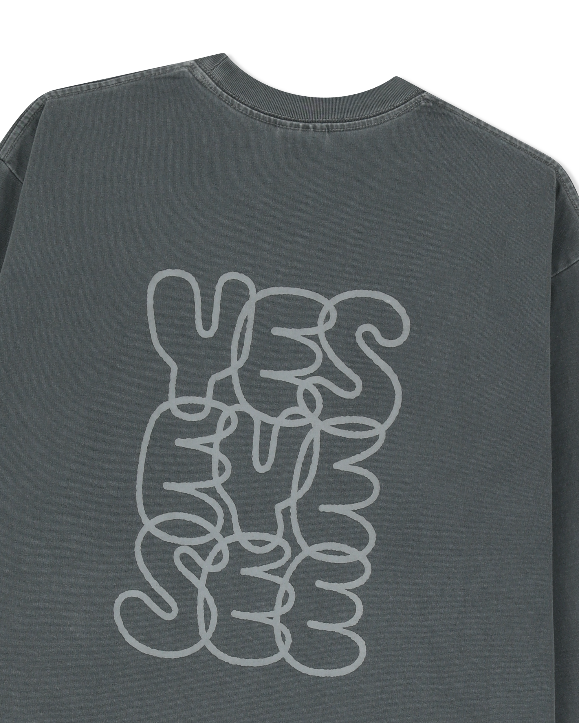 yeseyesee - C-Logo Pigment L/S (Charcoal) product image 6 | TRAB K-Fashion Australia
