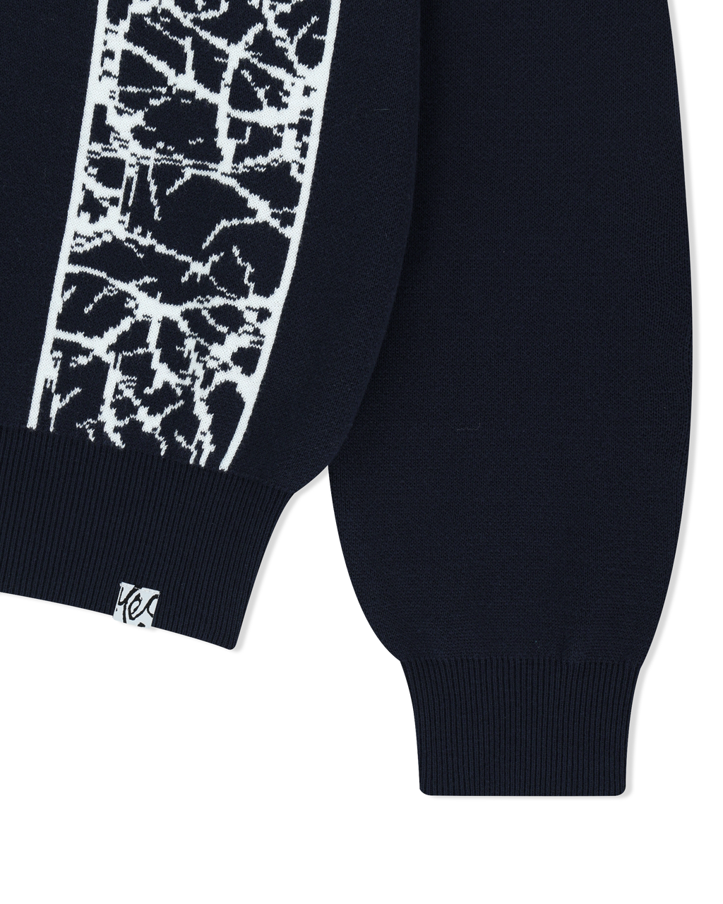 yeseyesee - Knit Zip Up Polo Cardigan (Navy) product image 4 | TRAB K-Fashion Australia