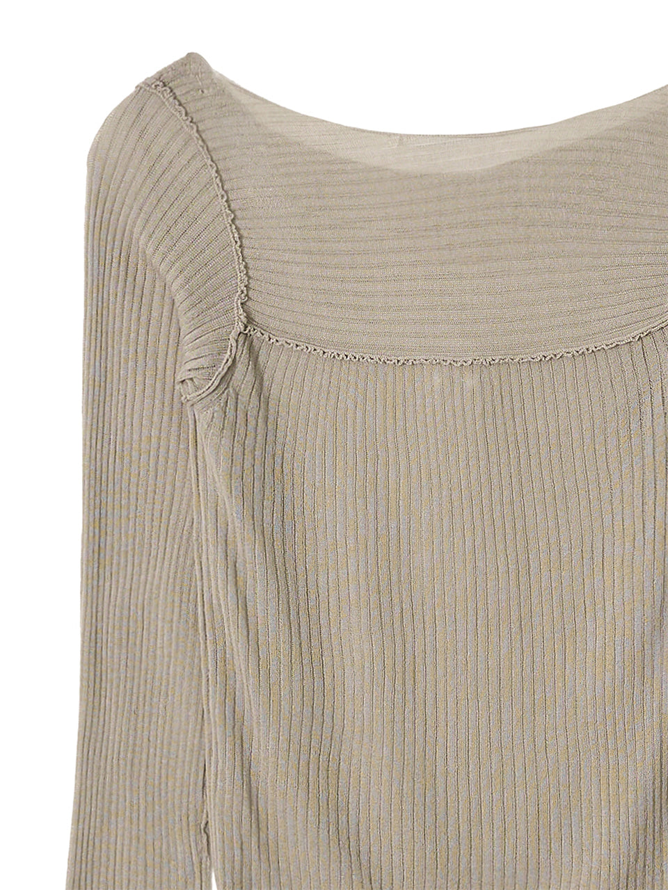 Kijun - Sheer Boatneck Knit Sage product image 9 | TRAB K-Fashion Australia