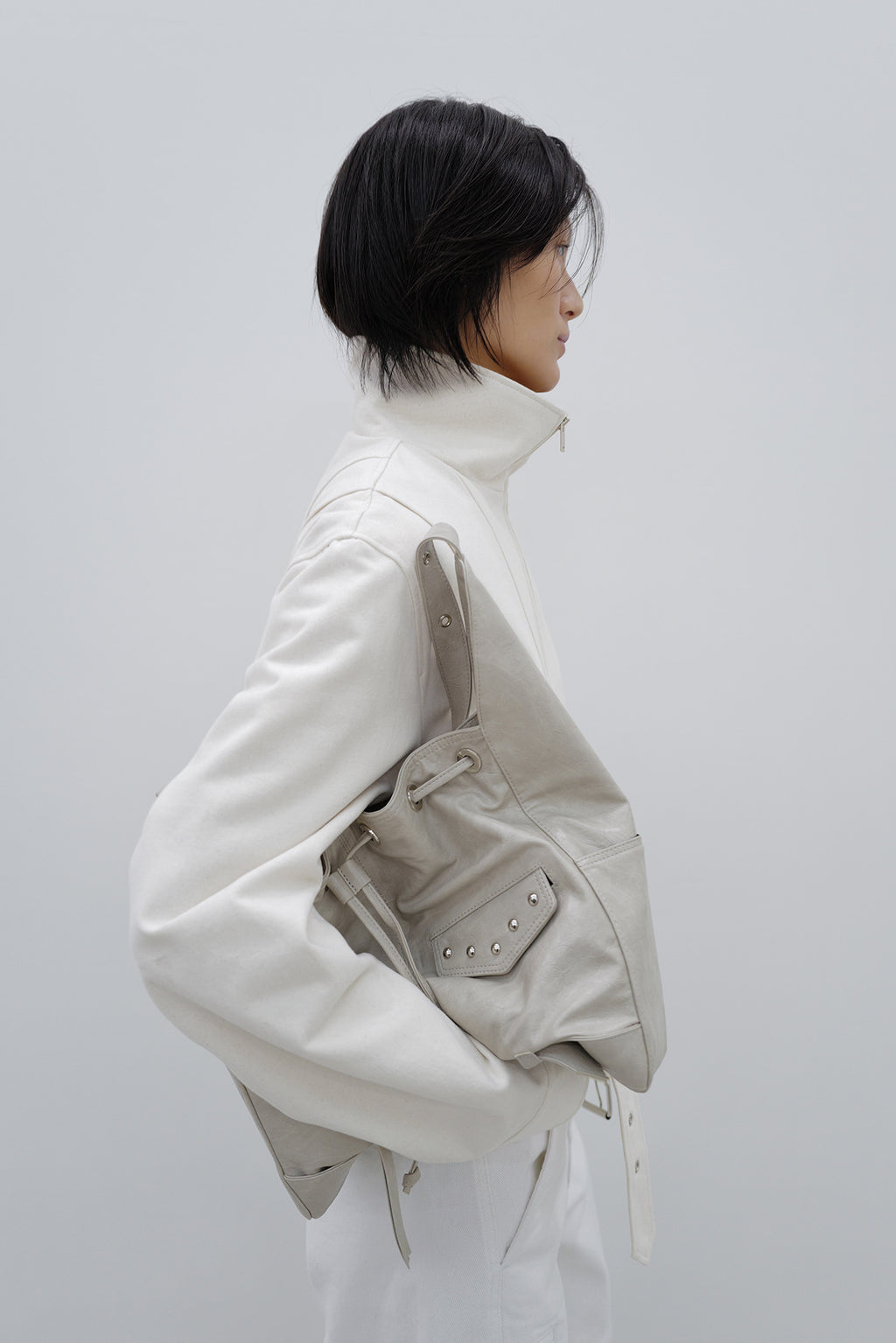 Deinet - Deinet Belted Cotton Jacket (Cream) product image 11 | TRAB K-Fashion Australia