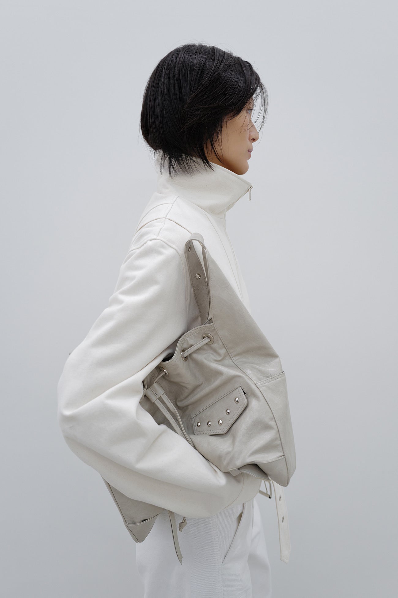 Deinet - Deinet Belted Cotton Jacket (Cream) product image 11 | TRAB K-Fashion Australia
