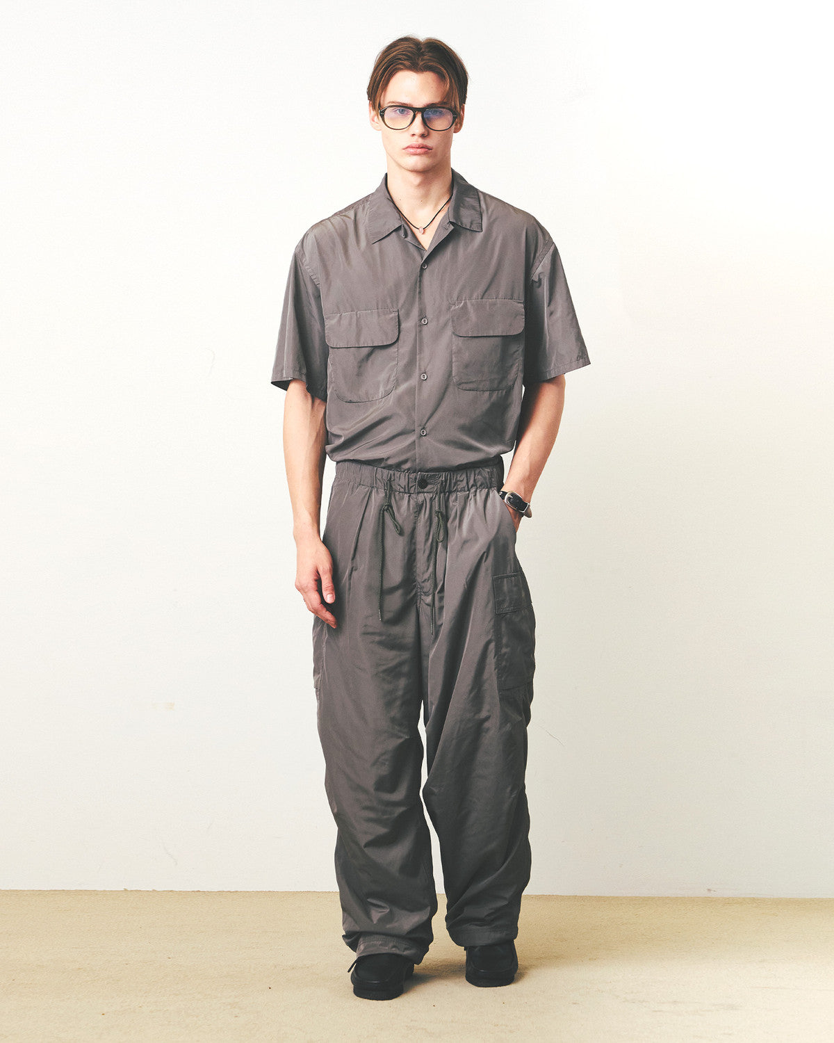Eastlogue - Voyage Half Shirts (Sand Beige) product image 4 | TRAB K-Fashion Australia