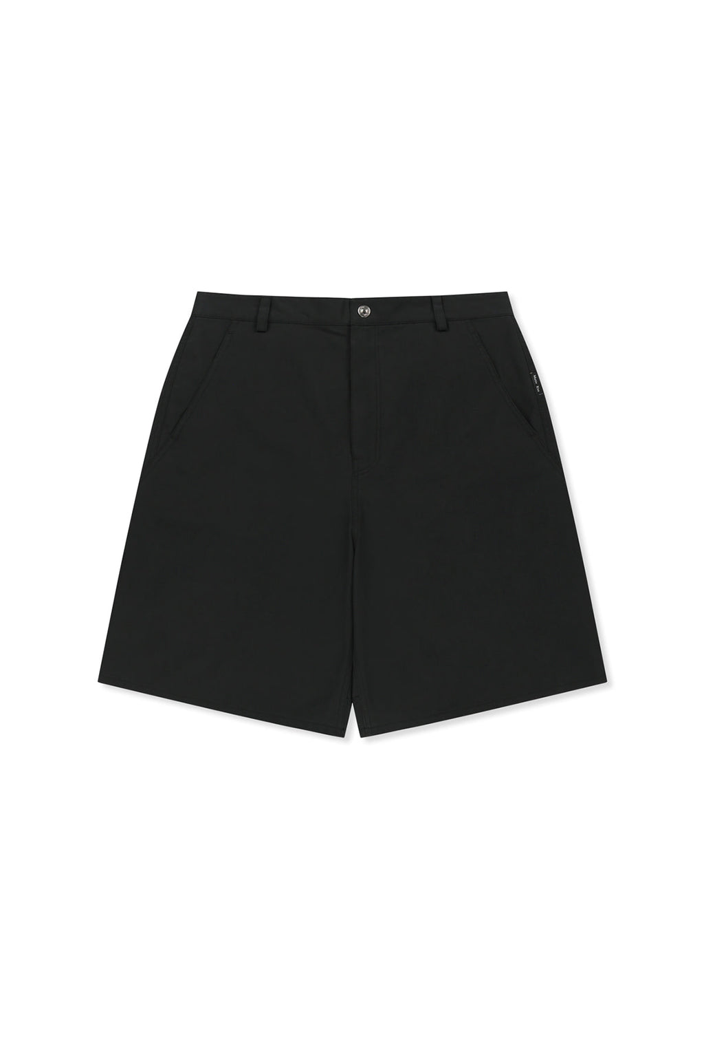 Matin Kim - Curved Seam Bermuda Pants (Black) product image 1 | TRAB K-Fashion Australia