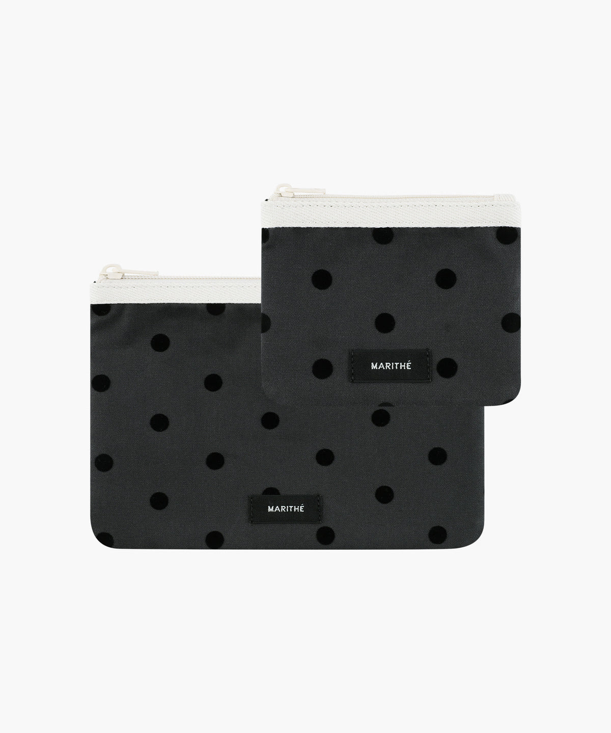 Marithe & Francois Girbaud - Polka Dot Pouch 2pack (Black) product image 1 | TRAB K-Fashion Australia