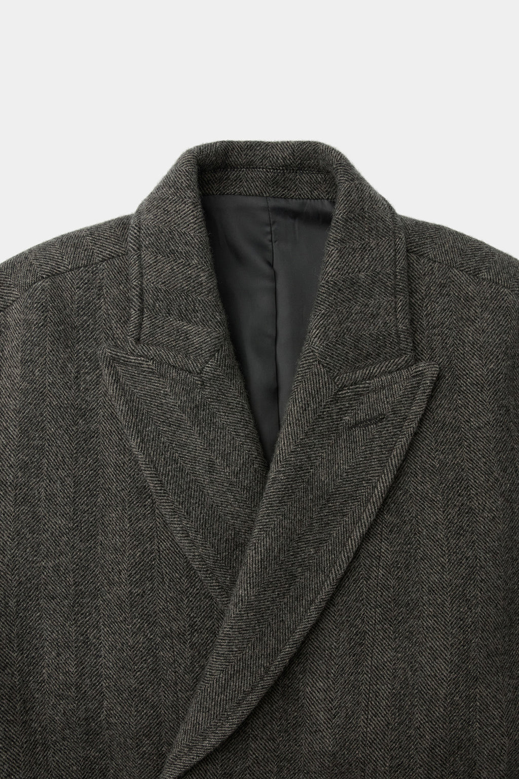 Coor - Classy Herringbone Twill Heavy Coat (Melange Brown) product image 5 | TRAB K-Fashion Australia