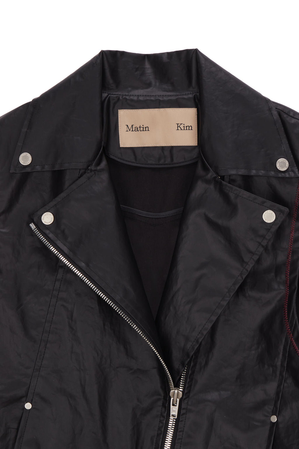 Matin Kim - Leather Like Rider Vest (Black) product image 3 | TRAB K-Fashion Australia