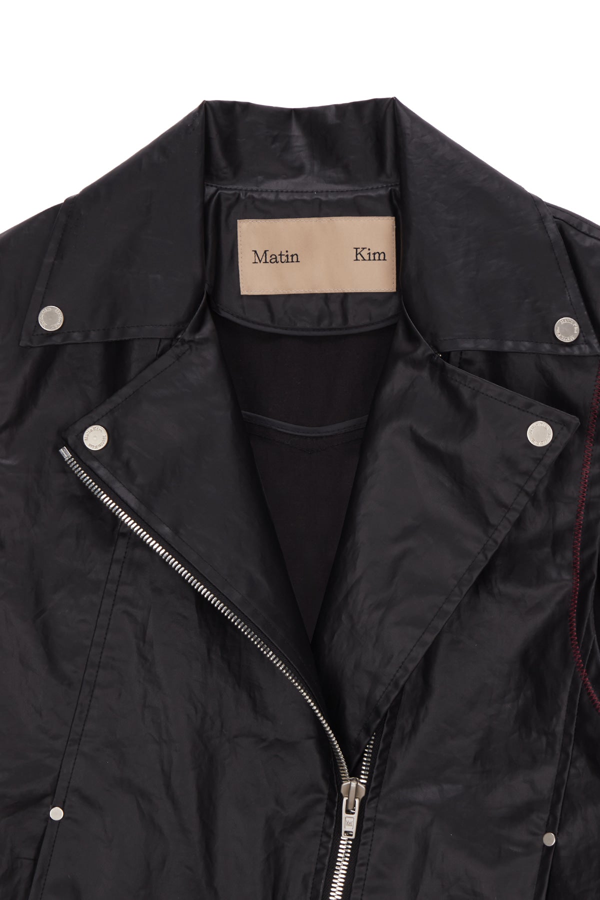 Matin Kim - Leather Like Rider Vest (Black) product image 3 | TRAB K-Fashion Australia