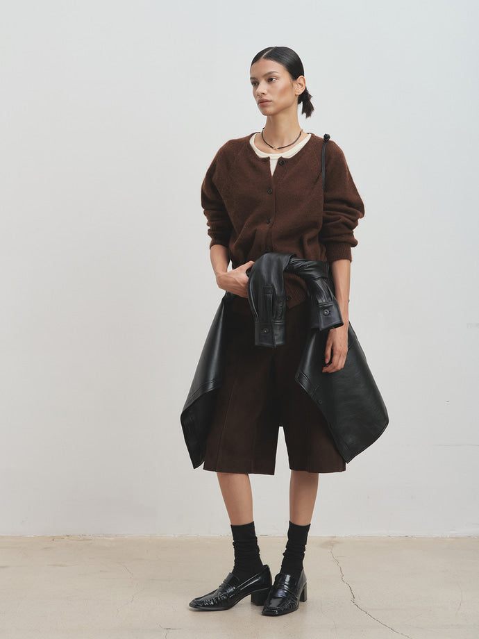 Tonywack - Mohair Raglan Cardigan (Brown) product image 8 | TRAB K-Fashion Australia