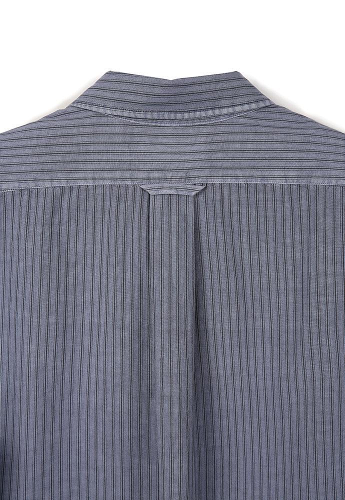 Art if acts - Pigment-Dyed Stripe Shirt (Violet Grey) product image 9 | TRAB K-Fashion Australia