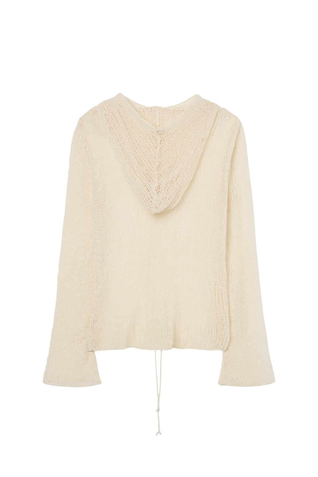 Deinet - Loose Mesh Knit Hoodie (Ivory) product image 2 | TRAB K-Fashion Australia