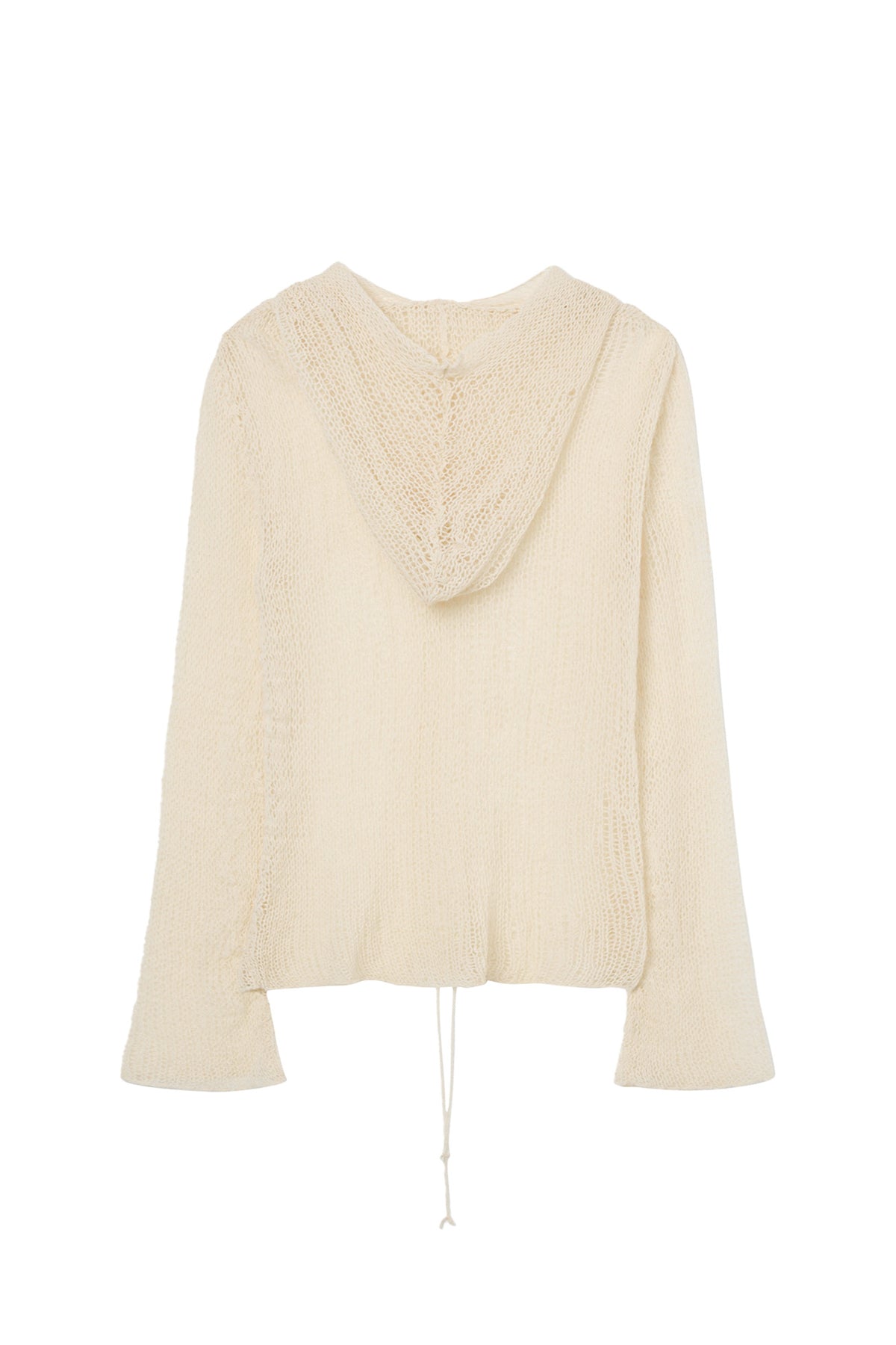 Deinet - Loose Mesh Knit Hoodie (Ivory) product image 2 | TRAB K-Fashion Australia