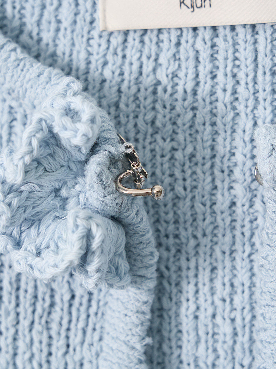 Kijun - Double Corsage Cardigan (Sky Blue) product image 12 | TRAB K-Fashion Australia
