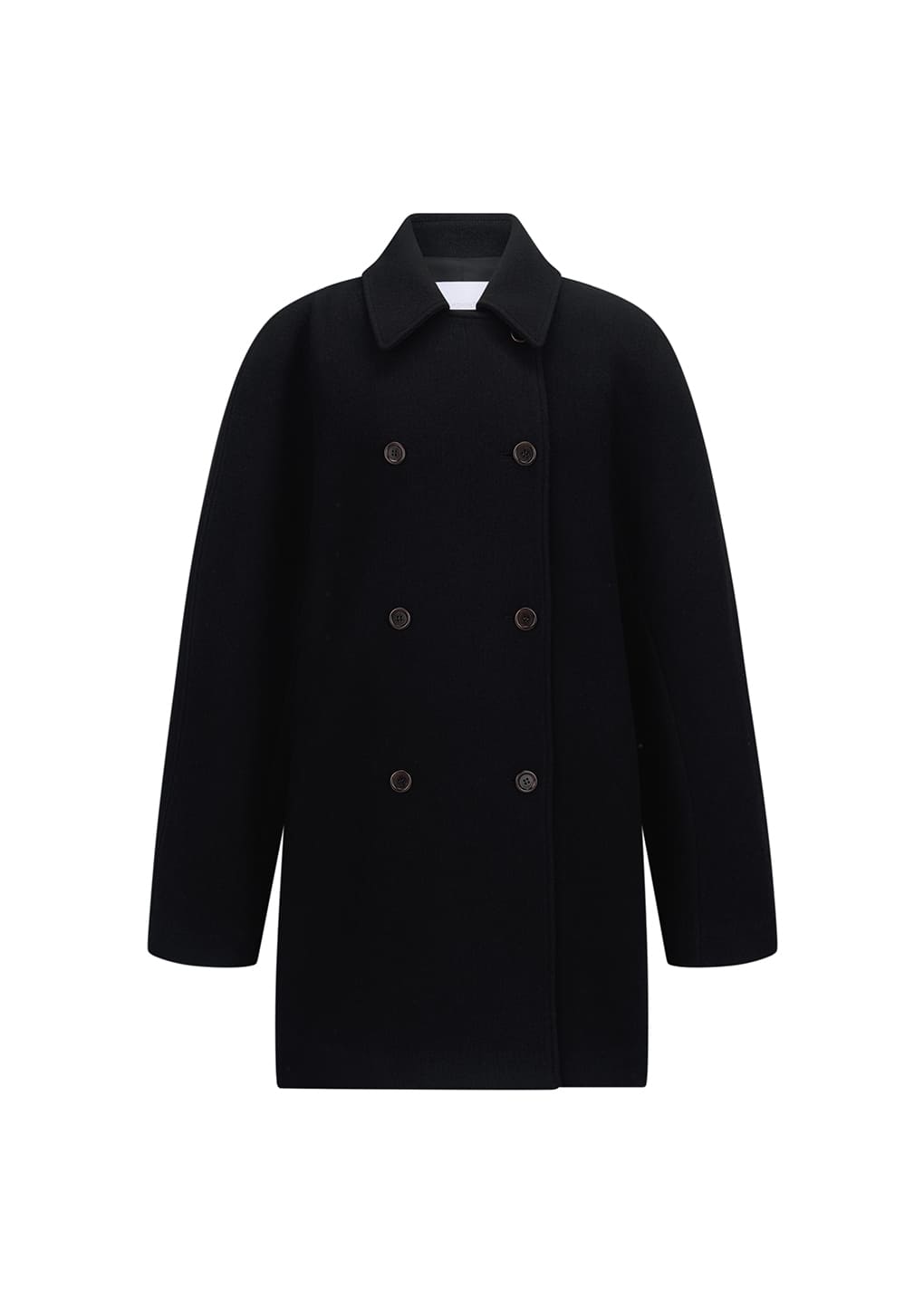 Amomento - rounded half coat (Black) product image 9 | TRAB K-Fashion Australia