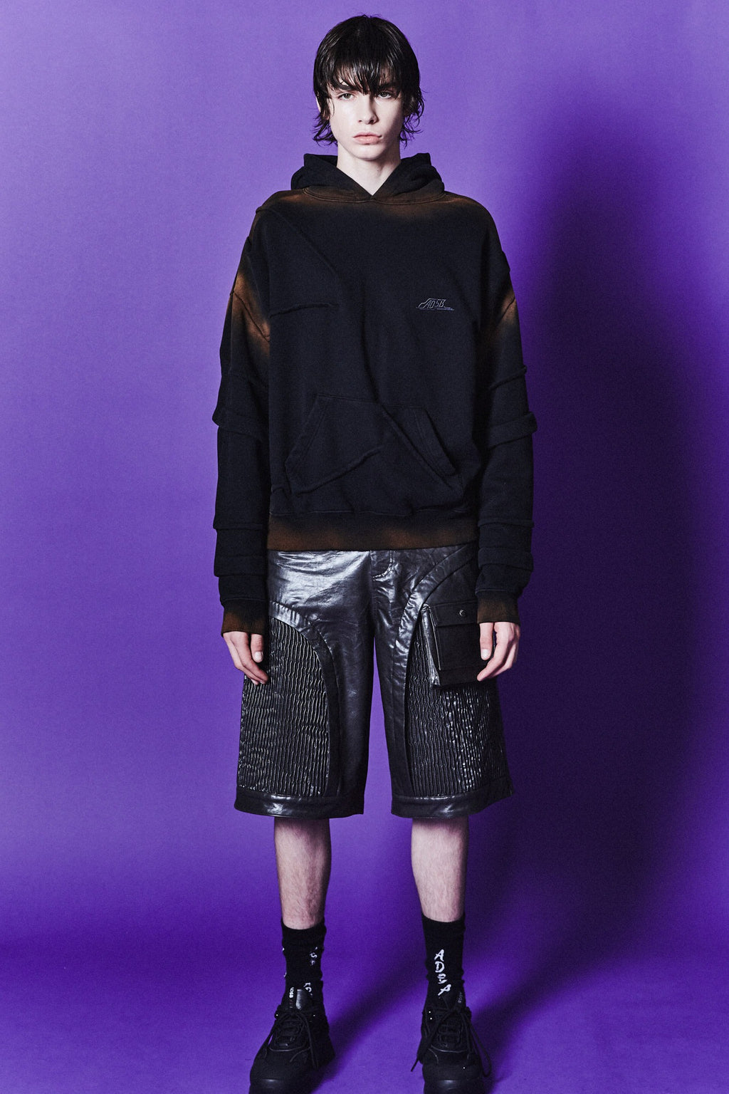 Andersson Bell - Mardro Gradient Hoodie (Black) product image 1 | TRAB K-Fashion Australia
