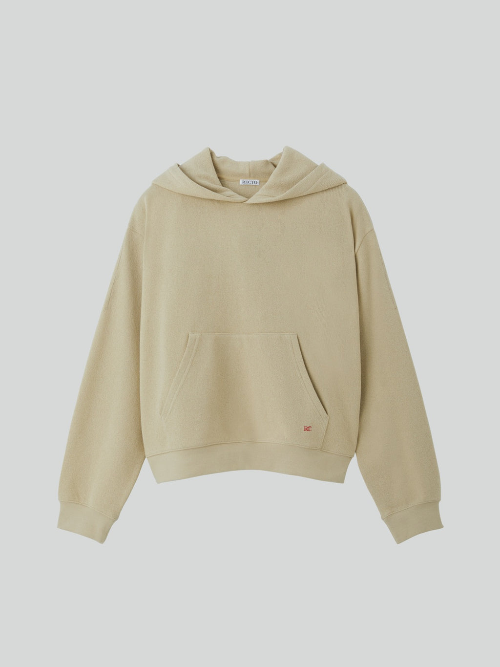 Recto - Rc Logo Hoodie Sweatshirt (Beige) product image 1 | TRAB K-Fashion Australia