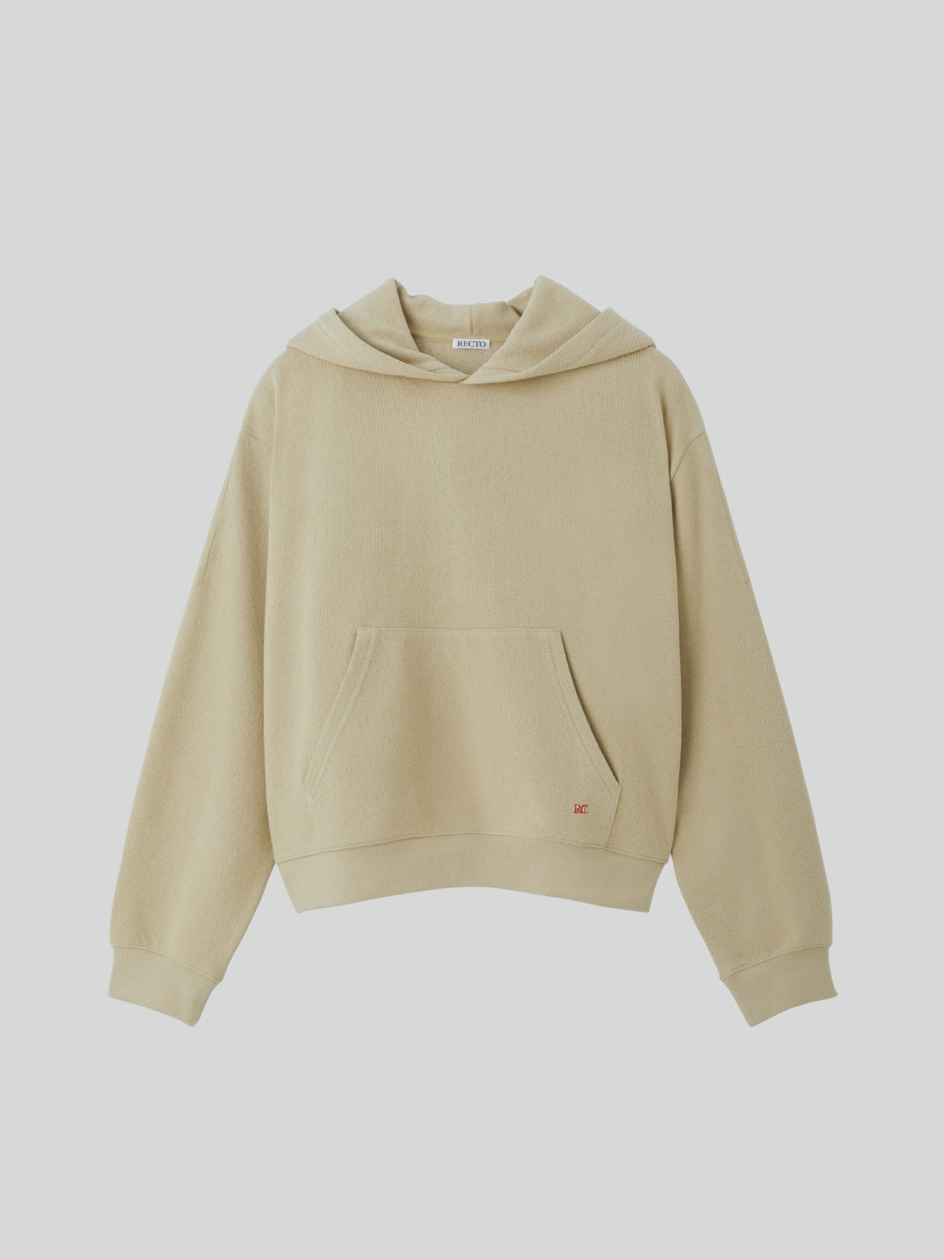 Recto - Rc Logo Hoodie Sweatshirt (Beige) product image 1 | TRAB K-Fashion Australia