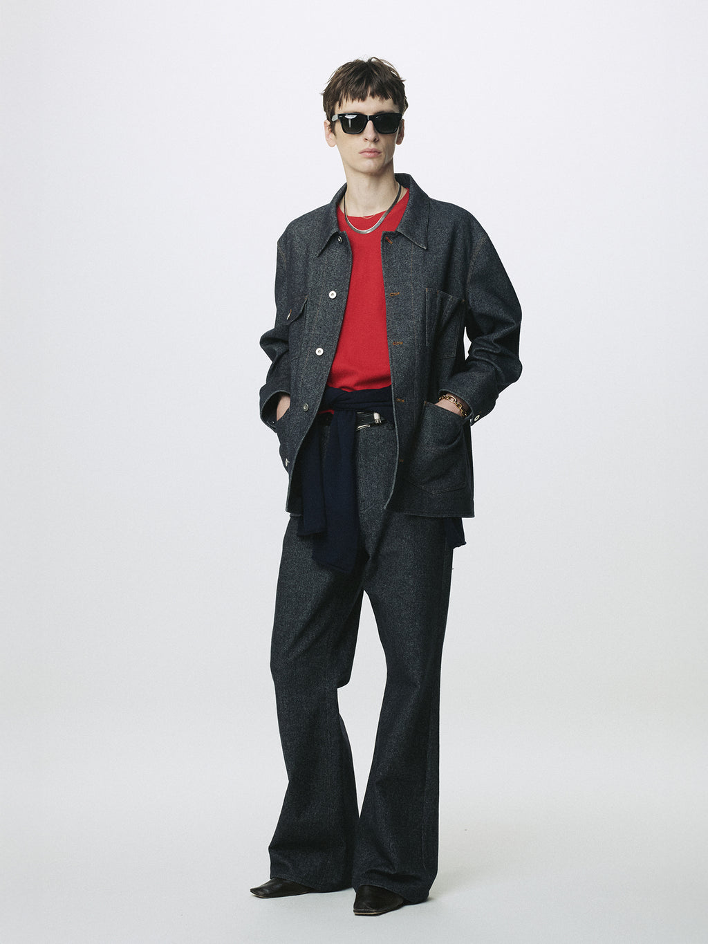Tonywack - Wool Denim Chore Jacket Italian Fabric (Dark Indigo) product image 4 | TRAB K-Fashion Australia