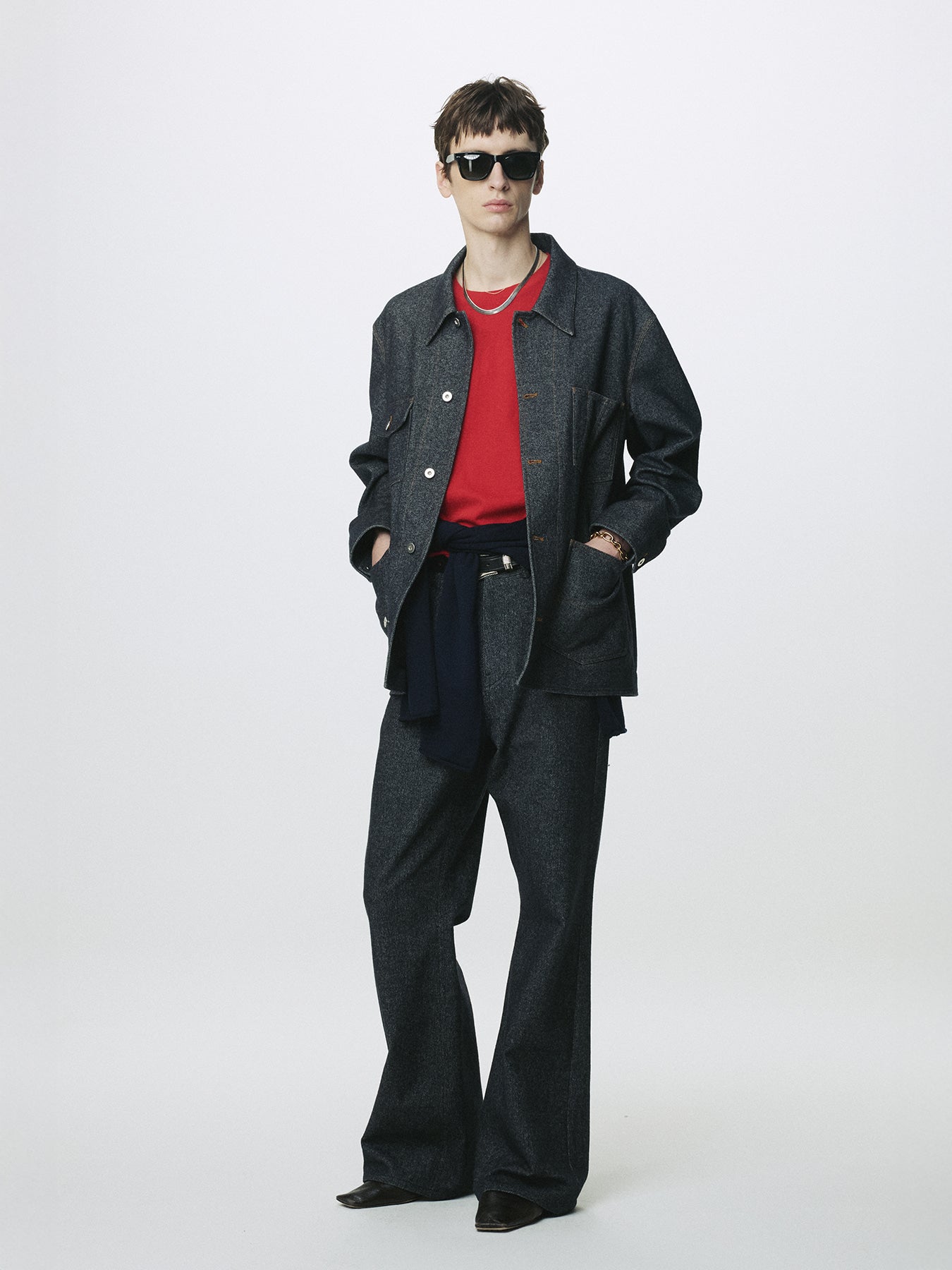 Tonywack - Wool Denim Chore Jacket Italian Fabric (Dark Indigo) product image 4 | TRAB K-Fashion Australia