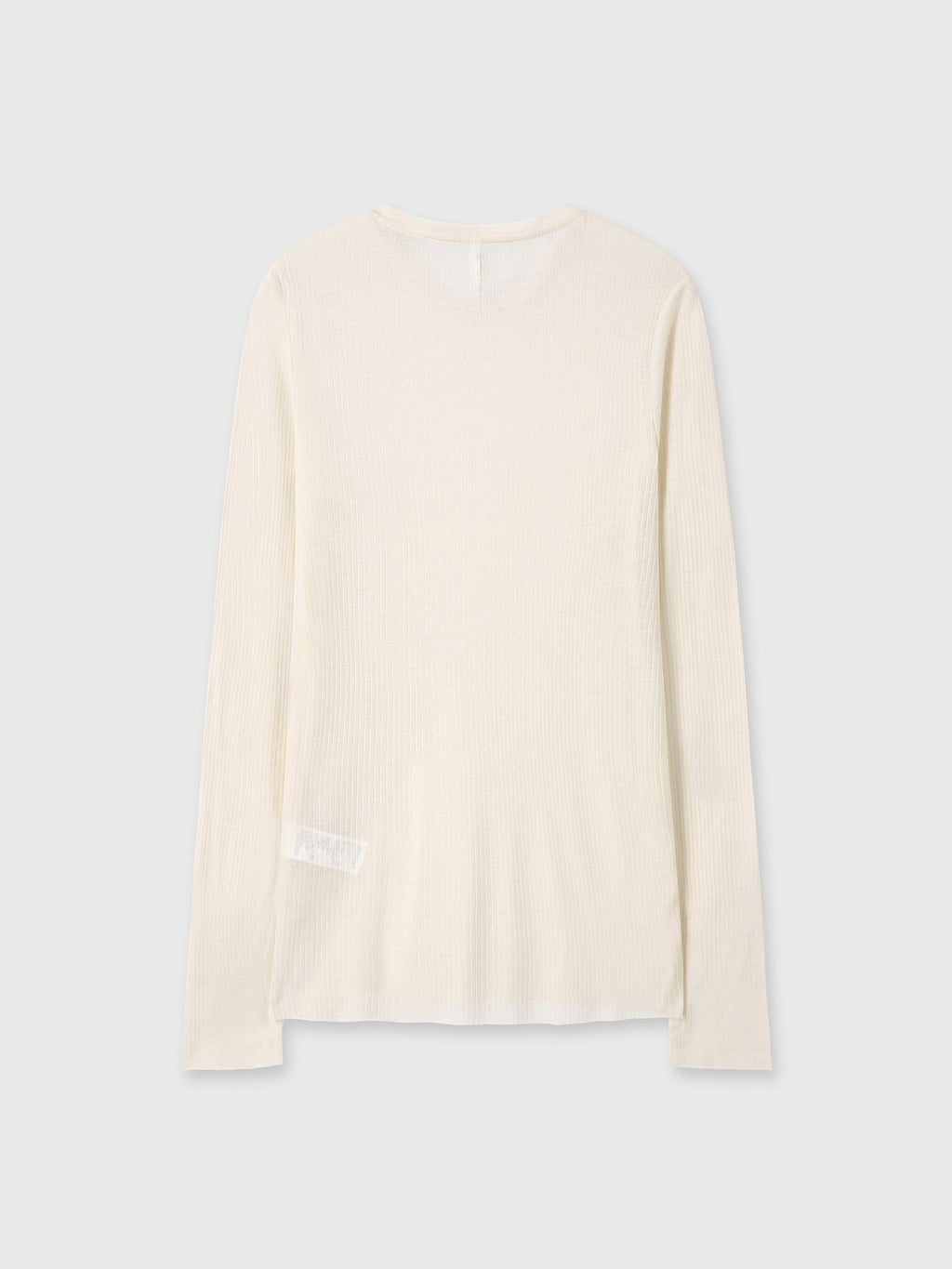 Tonywack - Sheer Wool Ribbed Knit Top (Ivory) product image 9 | TRAB K-Fashion Australia