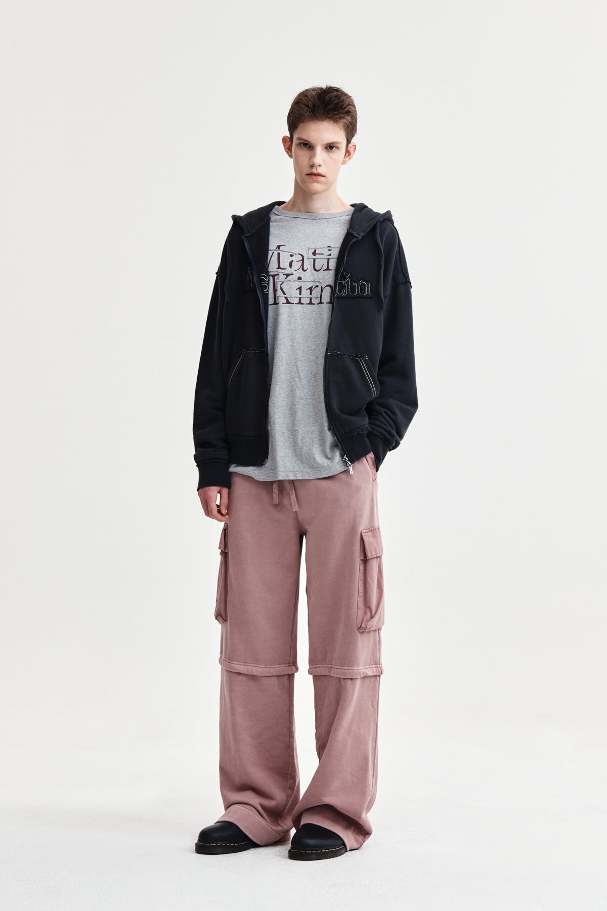 Matin Kim - [Pre-Order – Ships November 5] Pigment Dyed Cargo Pants (Pink) product image 9 | TRAB K-Fashion Australia
