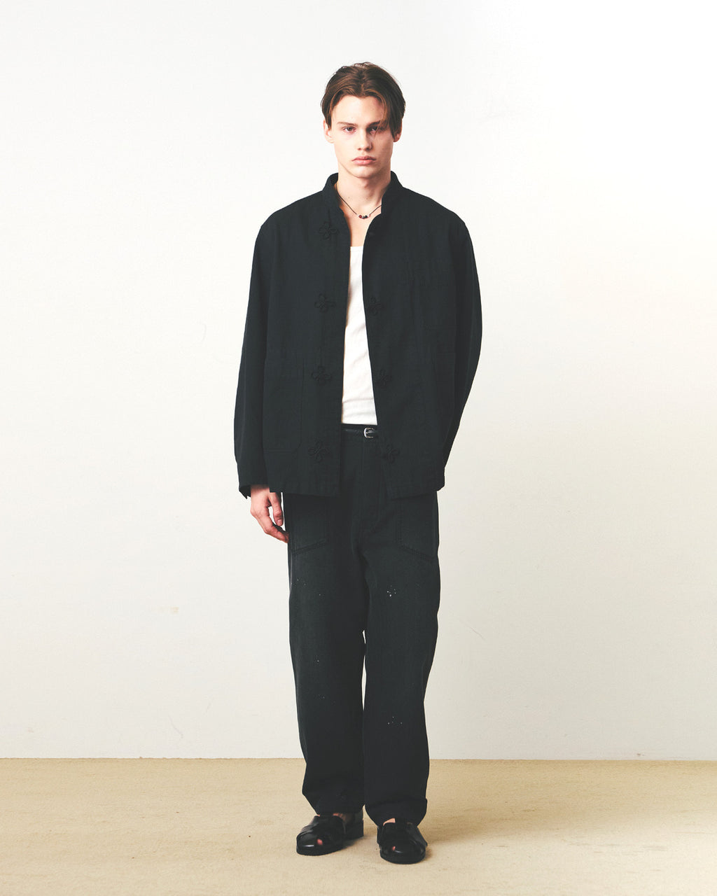 Eastlogue - M-35 Pants (Black Herringbone) product image 1 | TRAB K-Fashion Australia