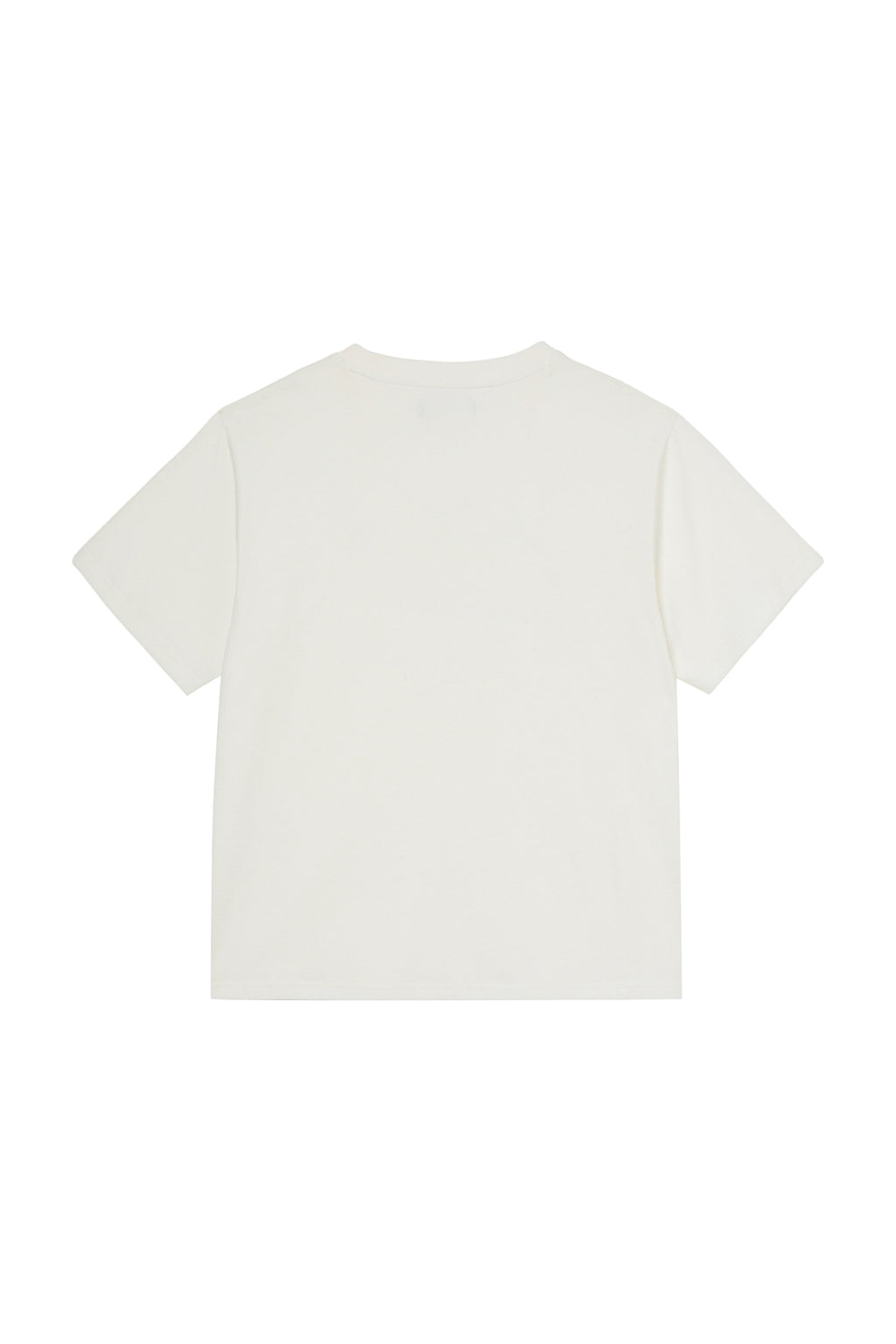Deinet - Brushed Stitch Point Regular T-Shirt (White) product image 2 | TRAB K-Fashion Australia