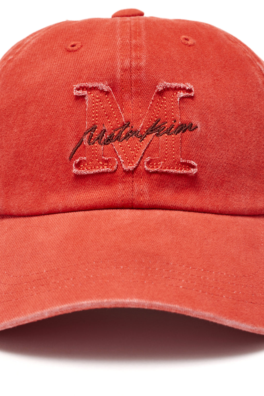 Matin Kim - Matin Cursive Ball Cap (Orange) product image 4 | TRAB K-Fashion Australia
