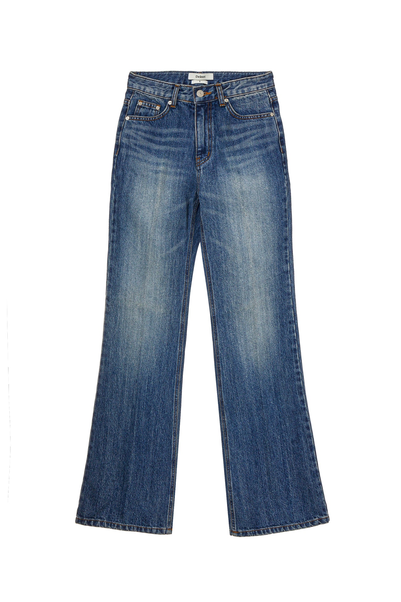 Deinet - Slim Semi Bootcut Denim (Blue) product image 1 | TRAB K-Fashion Australia