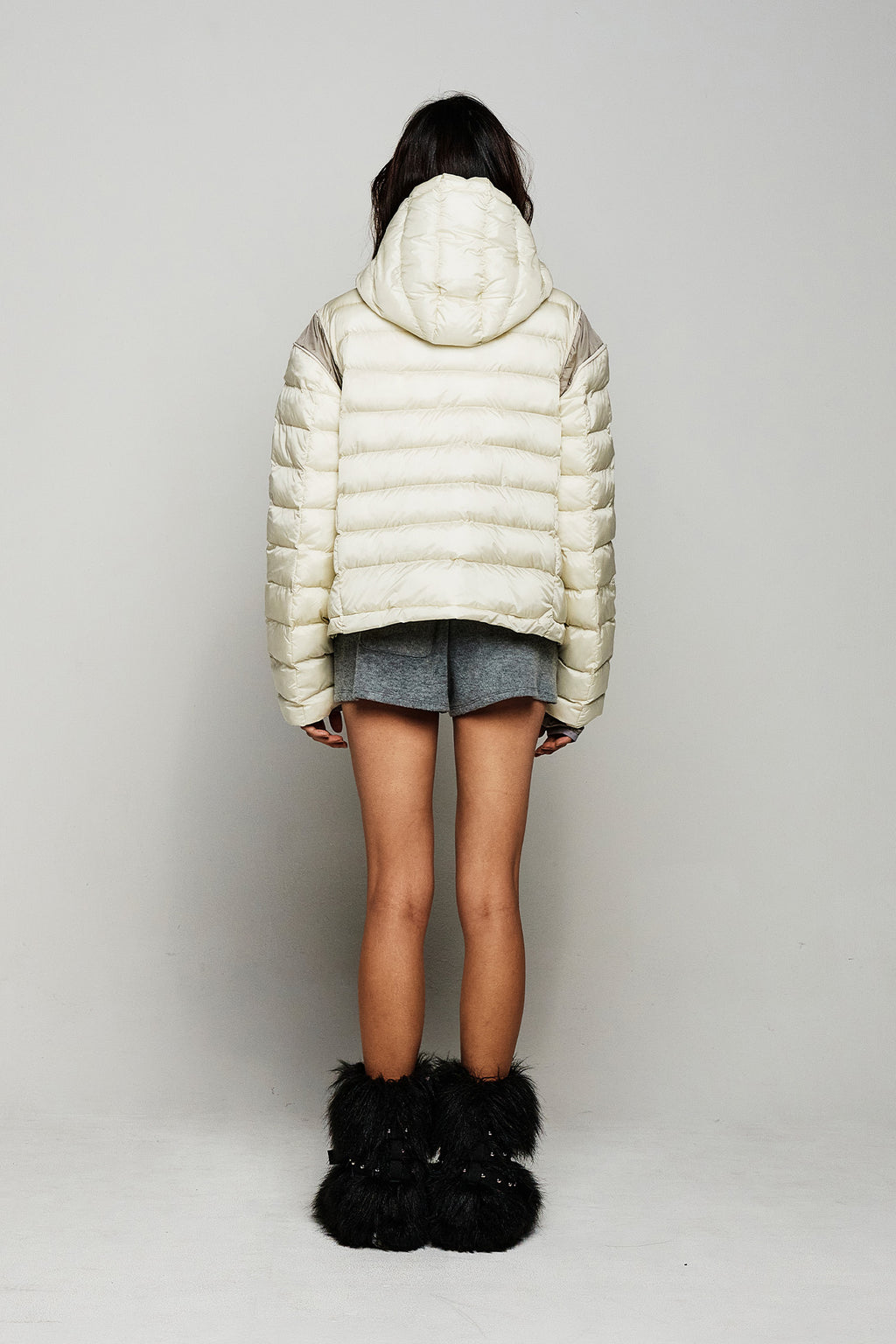 Deinet - Point Wellon Hooded Jacket (Ivory) product image 3 | TRAB K-Fashion Australia