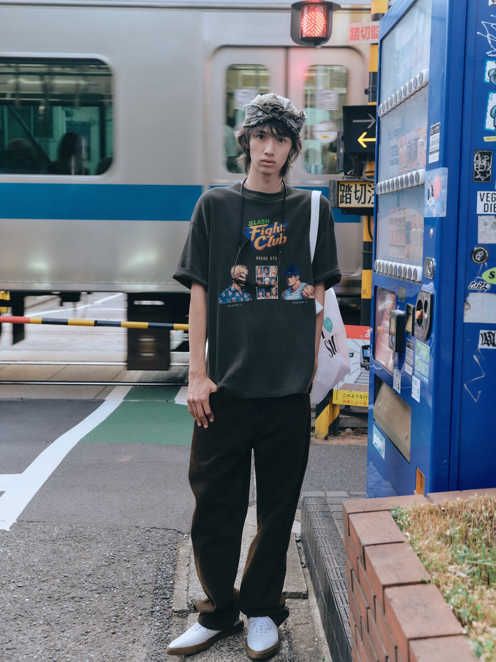 Stu - Fight Club T-Shirt (Charcoal) product image 7 | TRAB K-Fashion Australia