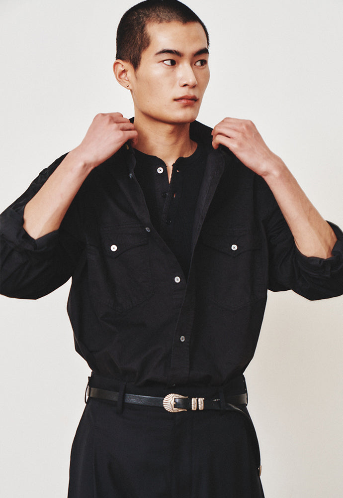 Art if acts - Washed Western Shirt (Vintage Black) product image 6 | TRAB K-Fashion Australia
