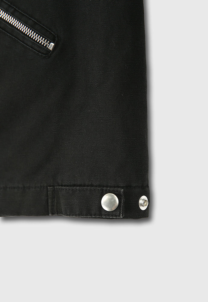 Tonywack - Patch Work Fade-Effect Work Jacket Stone Washed (Faded Black) product image 18 | TRAB K-Fashion Australia