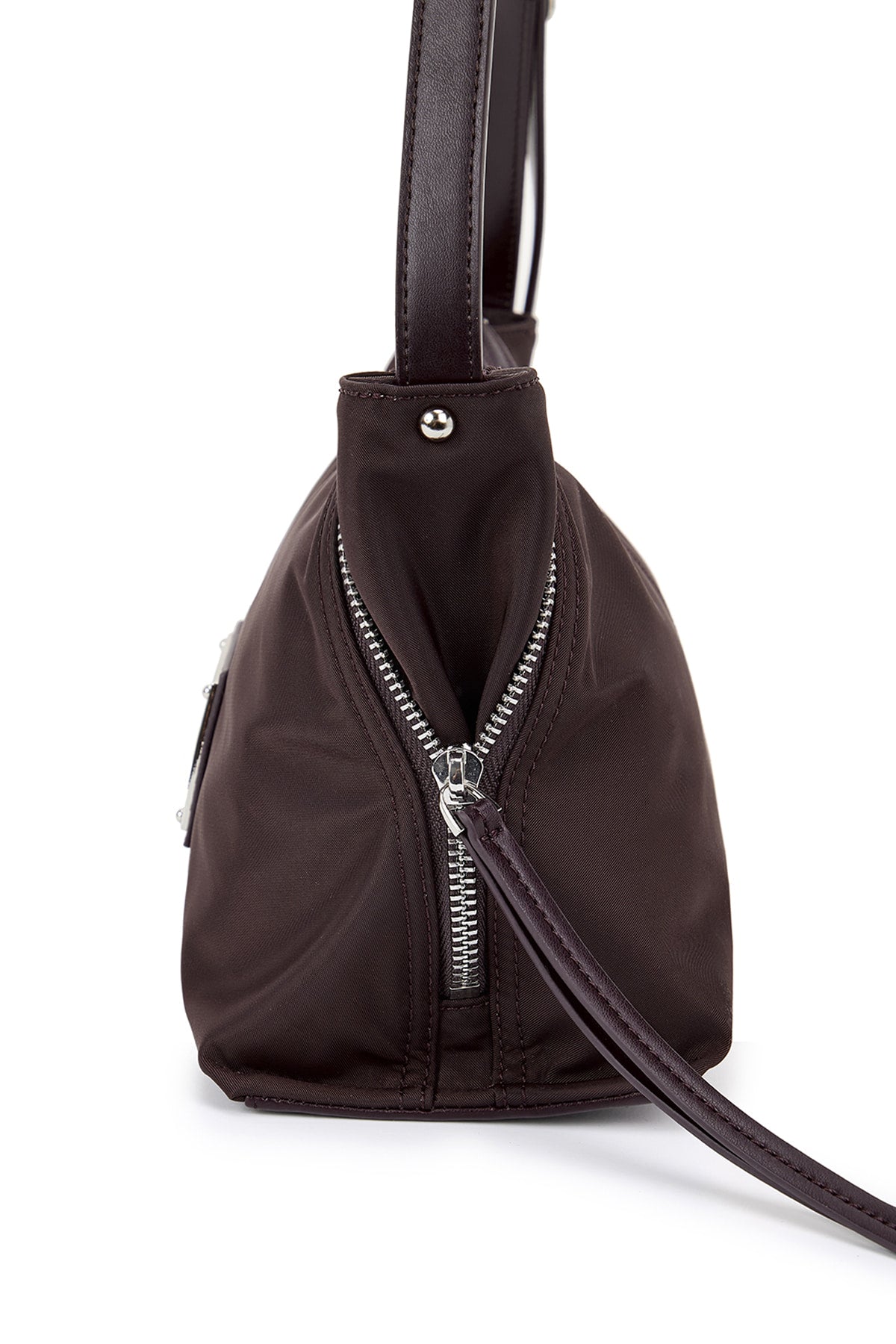 Matin Kim - Side Zipper Fabric Two Way Bag (Wine) product image 3 | TRAB K-Fashion Australia