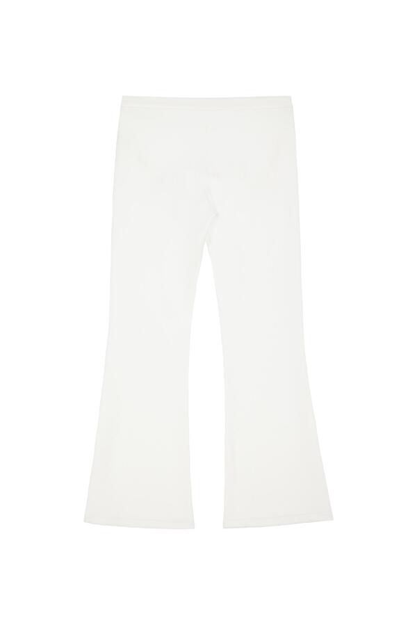 Deinet - Flared Leggings Pants (White) product image 2 | TRAB K-Fashion Australia