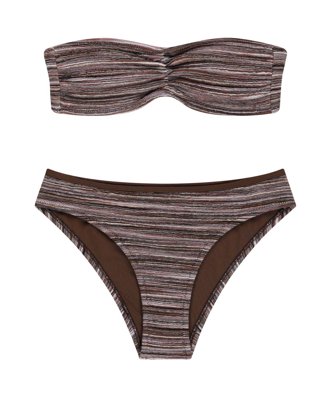 Coyseio - Coastal Stripe Bikini (Brown) product image 1 | TRAB K-Fashion Australia