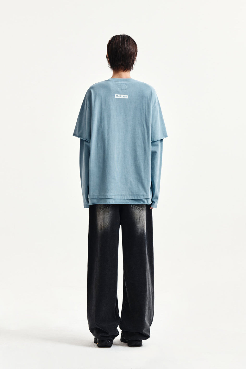 Matin Kim - Spray Effect Layered Top (Light Blue) product image 7 | TRAB K-Fashion Australia