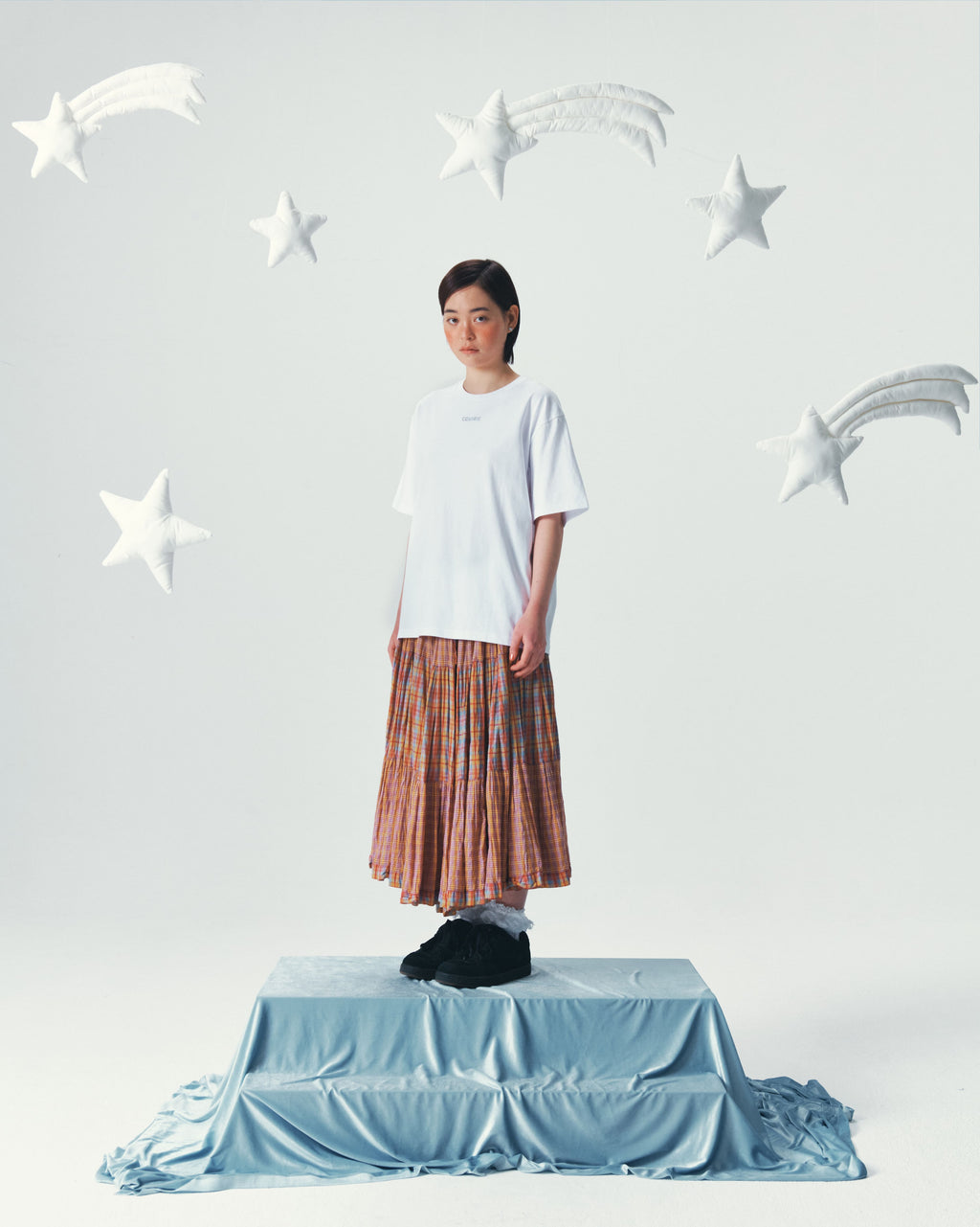 Coyseio - Mini Logo Regular T-Shirt (White) product image 3 | TRAB K-Fashion Australia