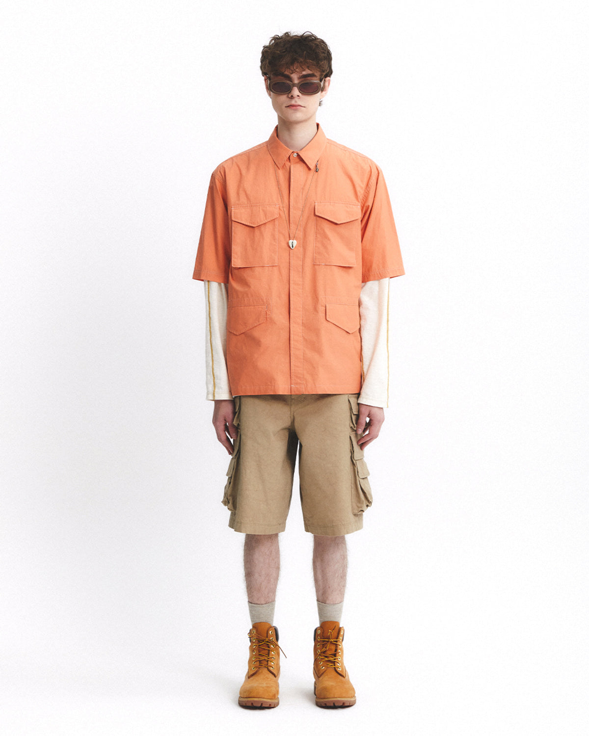 Eastlogue - M-65 Half Shirts (Orange) product image 1 | TRAB K-Fashion Australia