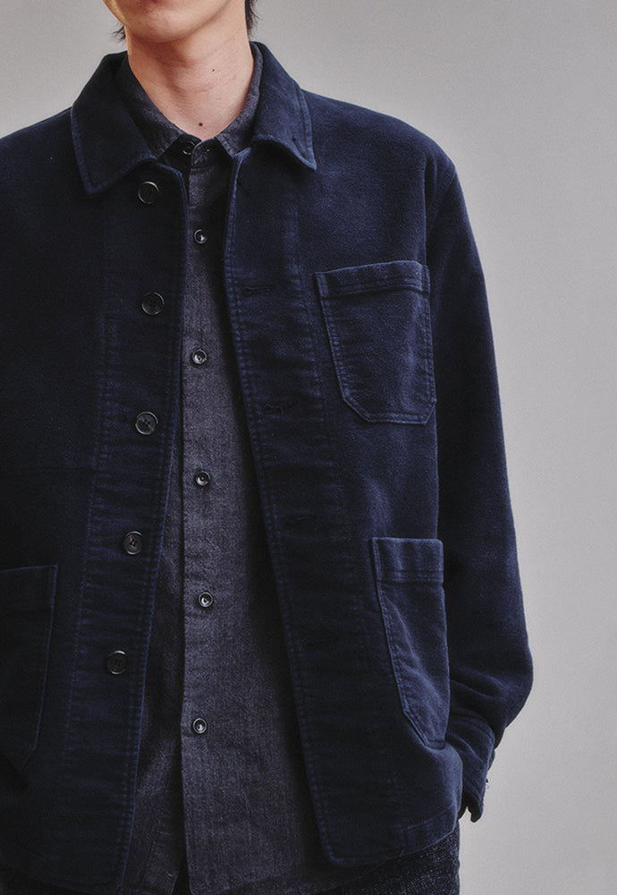 Art if acts - Washed Moleskin French Work Jacket (Vintage Navy) product image 16 | TRAB K-Fashion Australia
