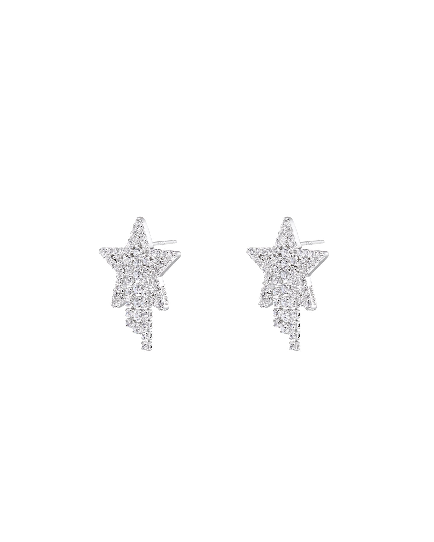 Numbering - Pave Star Drop Earrings #4112 product image 8 | TRAB K-Fashion Australia