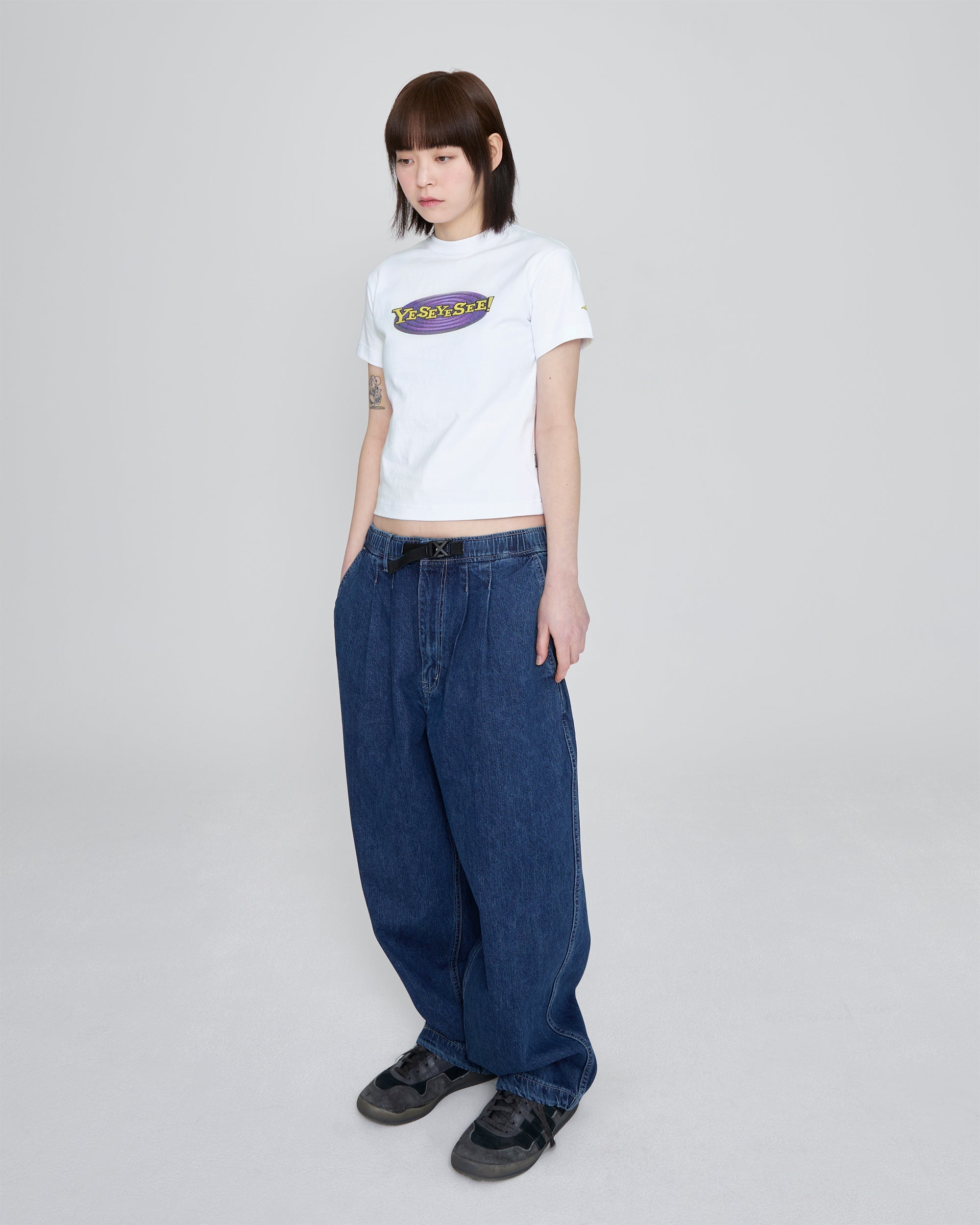yeseyesee - Y.E.S Web Logo Kids Tee (White) product image 7 | TRAB K-Fashion Australia