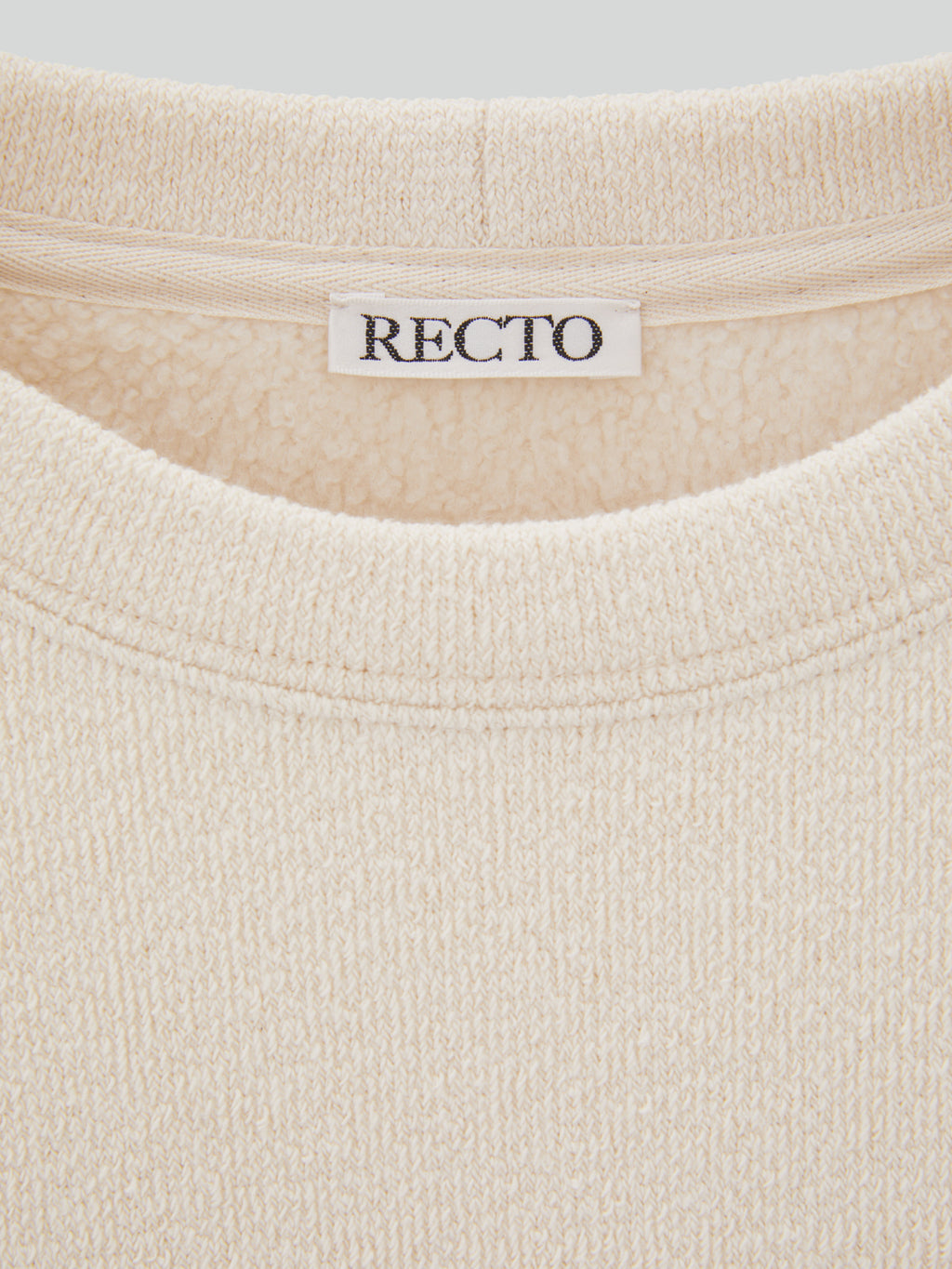 Recto - Rc Embroidered Sweatshirt (Oatmeal) product image 3 | TRAB K-Fashion Australia