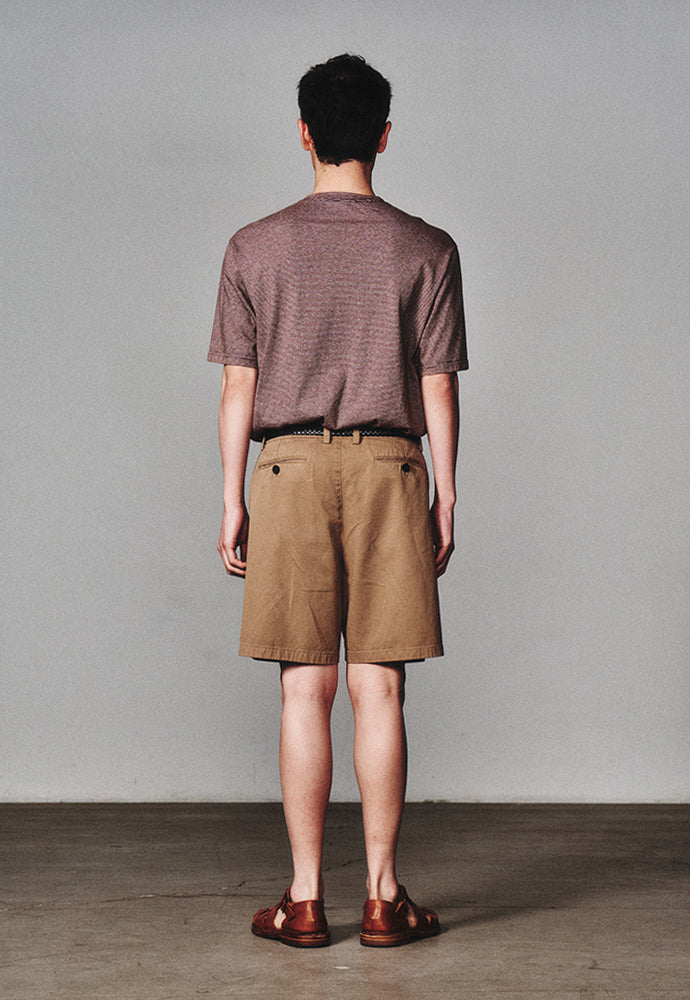 Art if acts - Washed Stripe Pocket S/S Tee (Brown/Grey) product image 4 | TRAB K-Fashion Australia