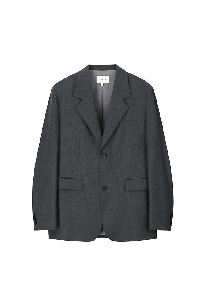 Art if acts - 2 Button Wool Blazer (Charcoal) product image 8 | TRAB K-Fashion Australia