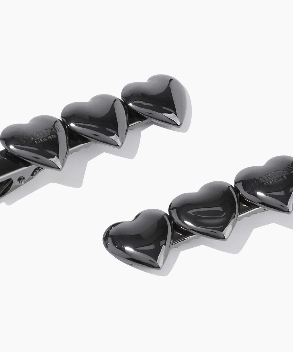 Marithe & Francois Girbaud - Regular Logo Heart Metal Hair Pin 2pack (Metal) product image 2 | TRAB K-Fashion Australia