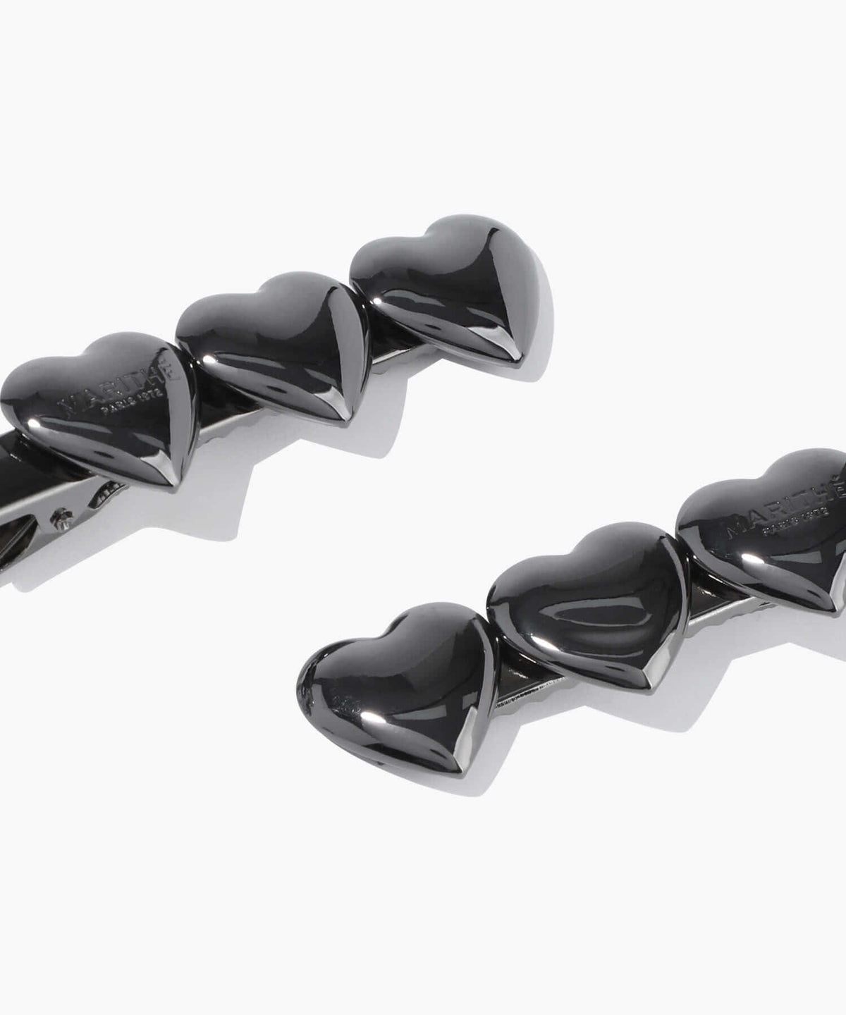 Marithe & Francois Girbaud - Regular Logo Heart Metal Hair Pin 2pack (Metal) product image 2 | TRAB K-Fashion Australia