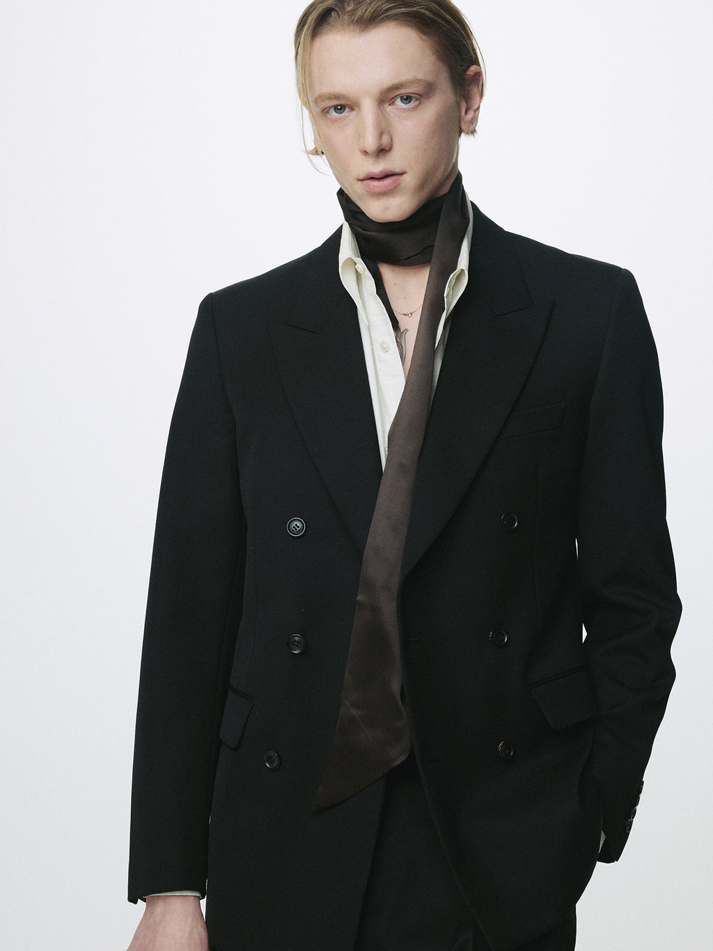 Tonywack - Wool Double-Breasted Tailored Jacket (Black) product image 10 | TRAB K-Fashion Australia