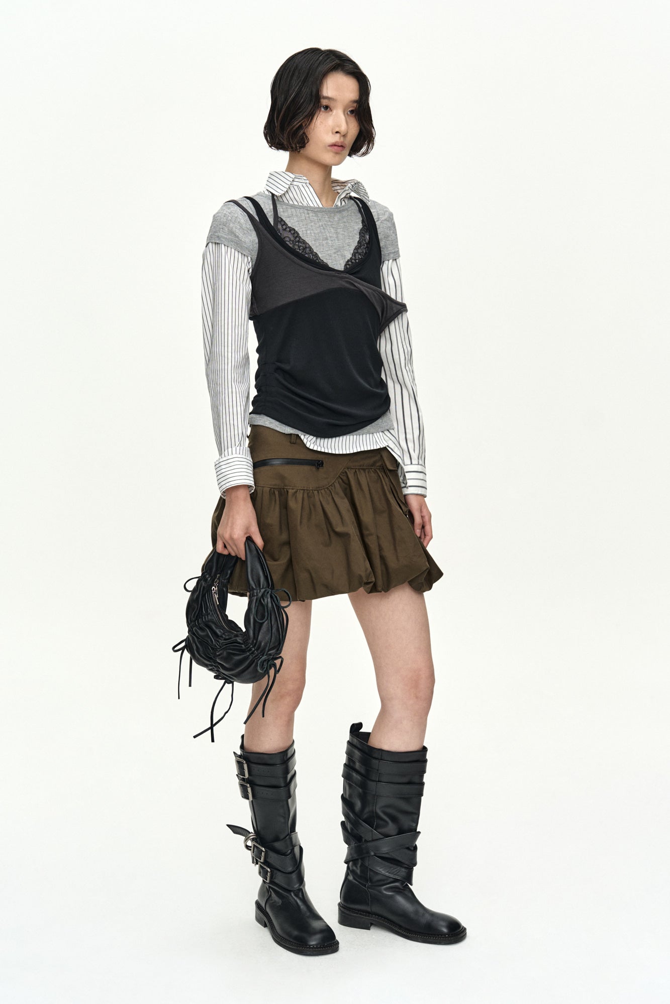 Andersson Bell - Cargo Balloon Skirt (Khaki) product image 14 | TRAB K-Fashion Australia