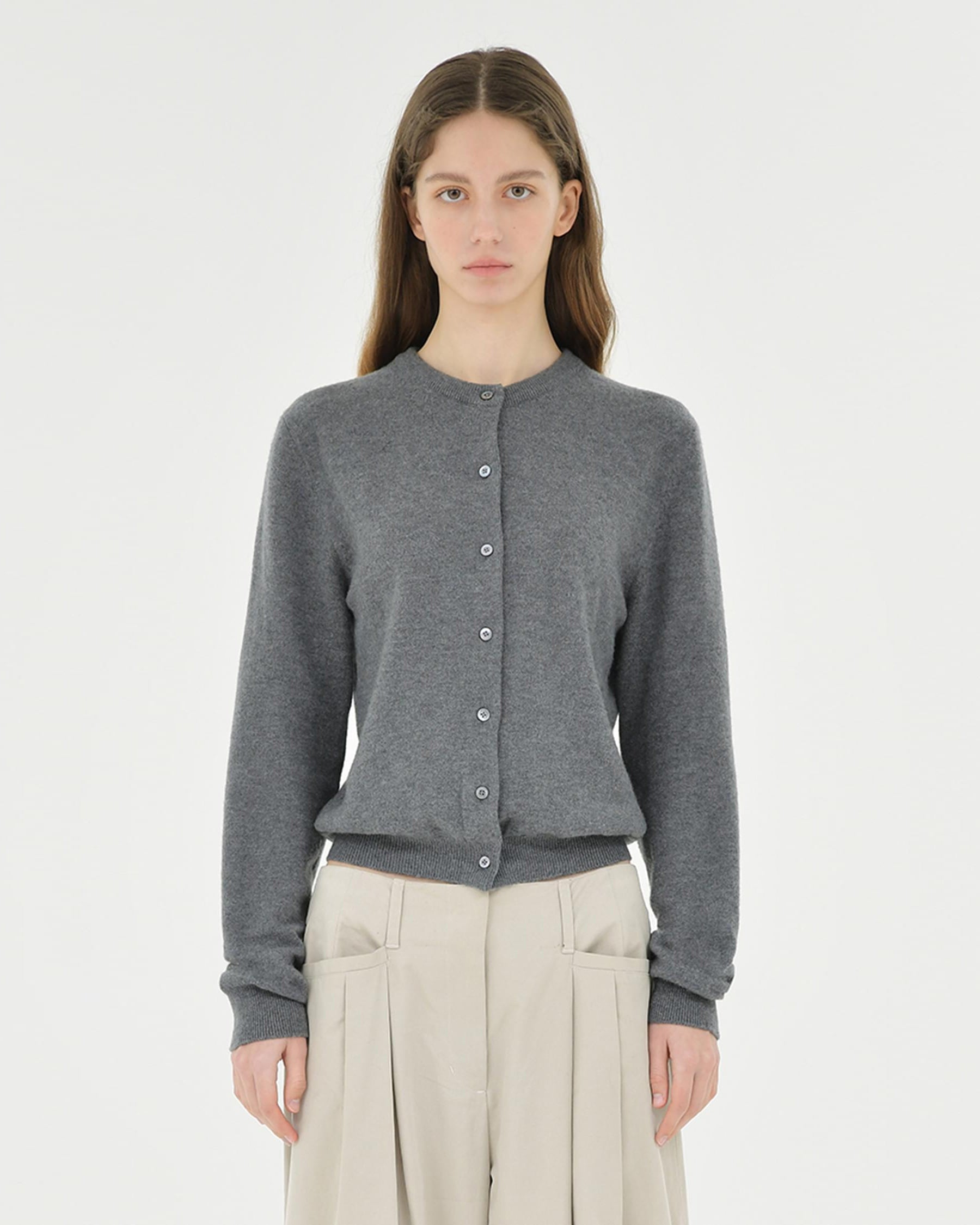 Brownyard - Round Cardigan (Grey) product image 1 | TRAB K-Fashion Australia