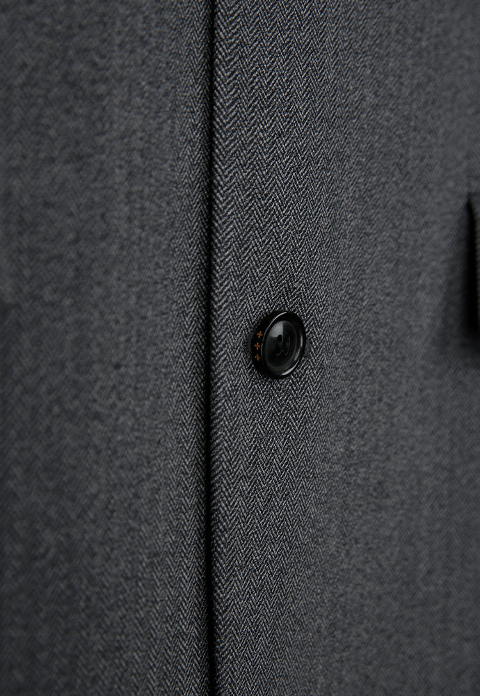 Tonywack - Relaxed Fit Tailored Blazer (Mid-Grey Herringbone) product image 9 | TRAB K-Fashion Australia